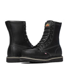 American Heritage Mid Night Series 8" Black Moc Safety Toe
