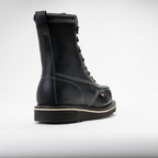 American Heritage Mid Night Series 8" Black Moc Safety Toe