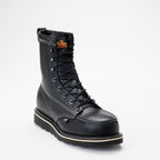 American Heritage Mid Night Series 8" Black Moc Safety Toe