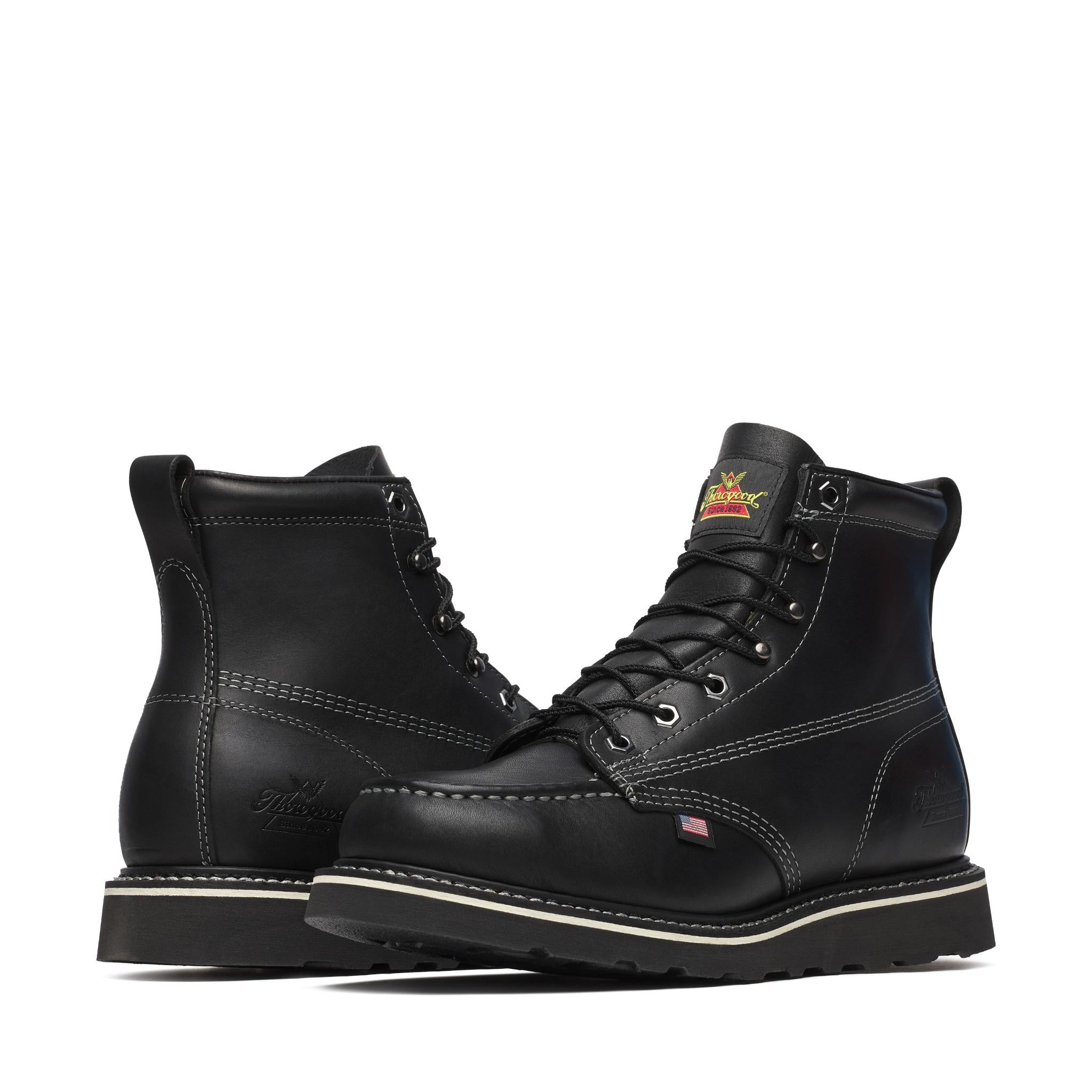 American Heritage Mid Night Series 6" Black Moc Toe