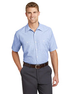 Red Kap® Short Sleeve Striped Industrial Work Shirt