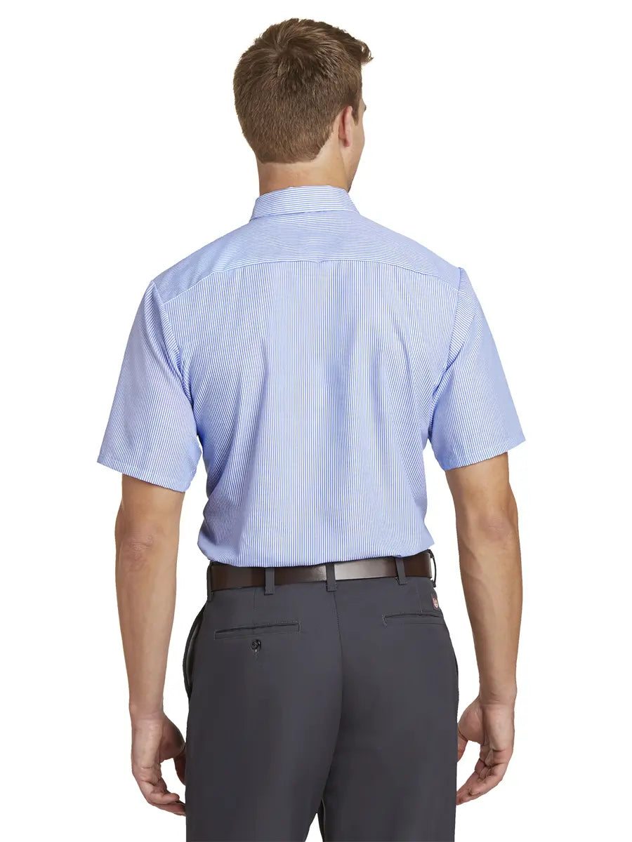 Red Kap® Short Sleeve Striped Industrial Work Shirt