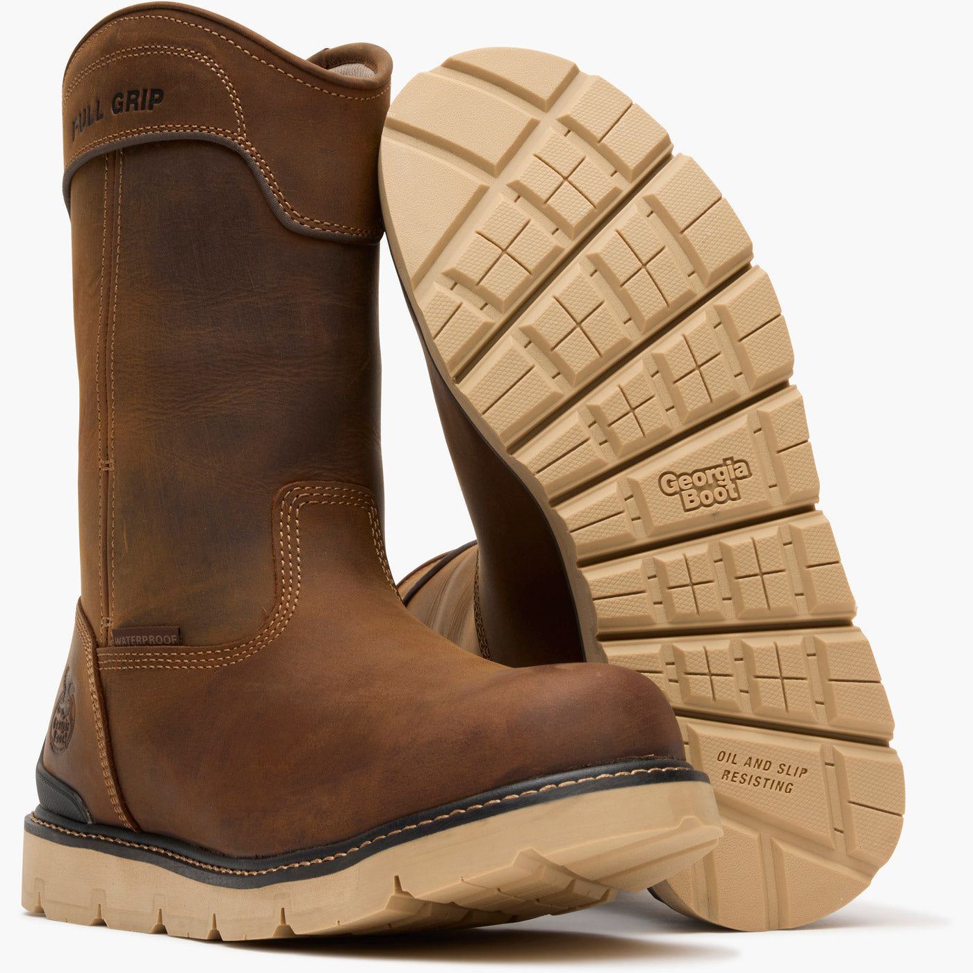 Georgia Boot Carbon Flex Wedge 11" Pull On Waterproof Carbon Toe Work Boot