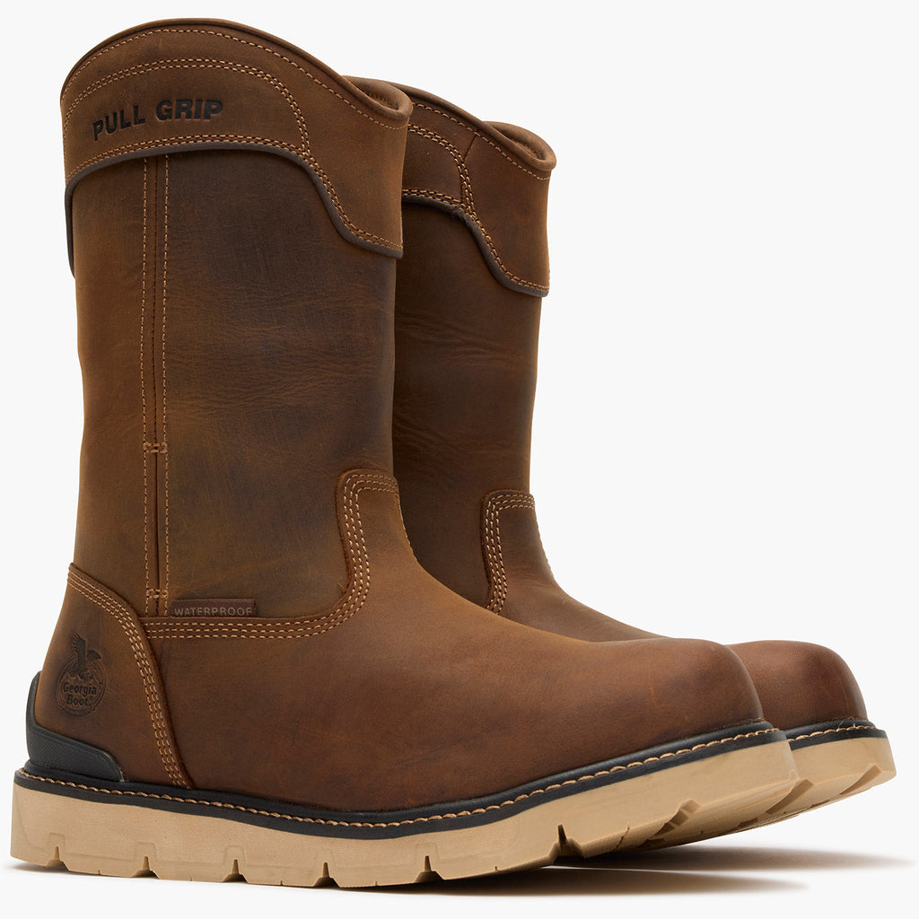 Georgia Boot Carbon Flex Wedge 11" Pull On Waterproof Carbon Toe Work Boot