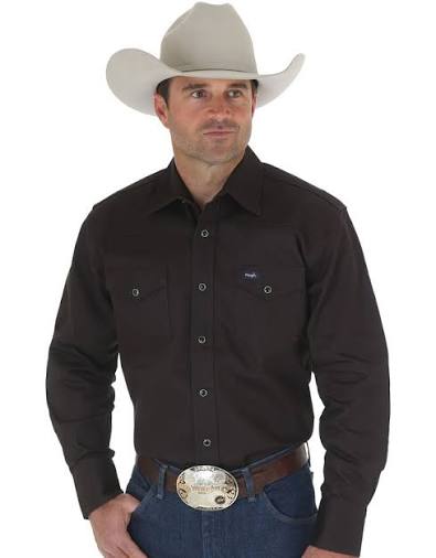 Paint Desert® Long Sleeve Button Down Lightweight Solid Twill Shirt