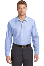 Red Kap® Long Sleeve Striped Industrial Work Shirt