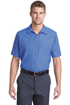 Red Kap® Short Sleeve Striped Industrial Work Shirt