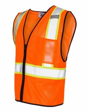 ML Kishigo - Economy Vest with Contrast-Color Zippered Front