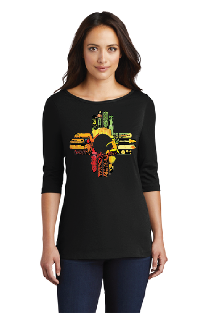New Mexico Together District ® Women’s Perfect Weight ® 3/4-Sleeve Tee