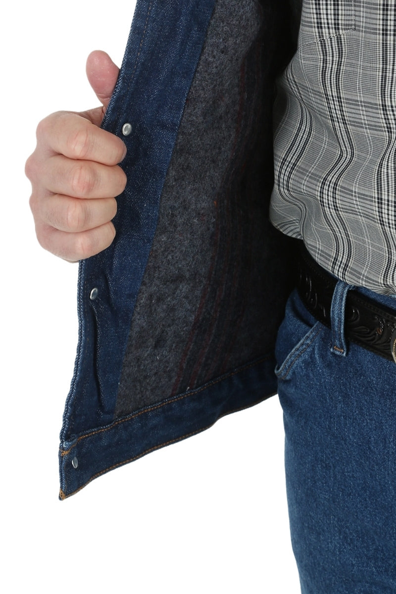 Men’s Wrangler® Blanket Lined Corduroy Collar Denim Jacket