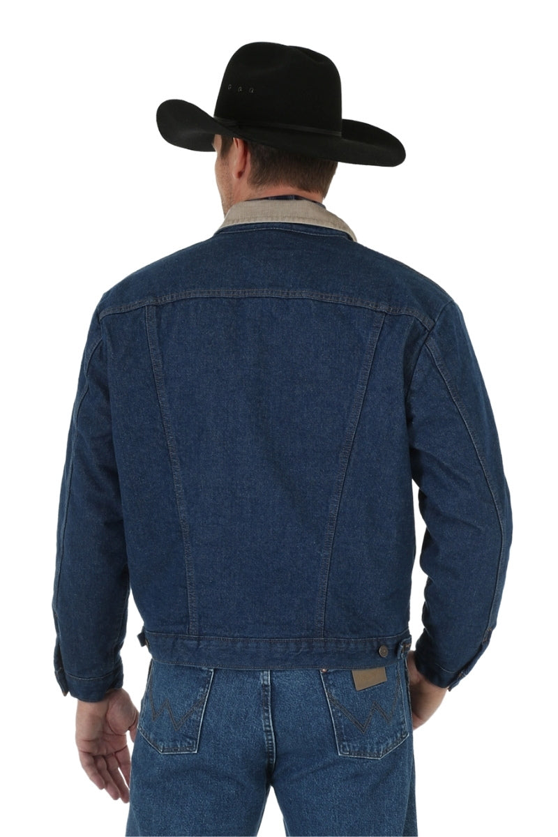 Men’s Wrangler® Blanket Lined Corduroy Collar Denim Jacket