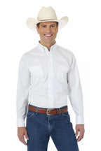 Paint Desert® Long Sleeve Button Down Lightweight Solid Twill Shirt