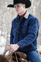 Men’s Wrangler® Blanket Lined Corduroy Collar Denim Jacket